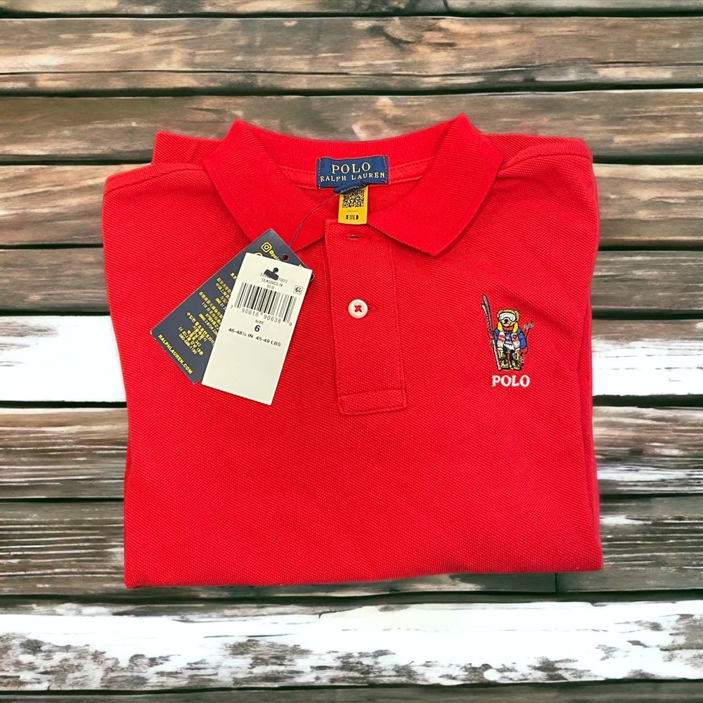 NWT - Polo by Ralph Lauren - red - size 6 - unisex